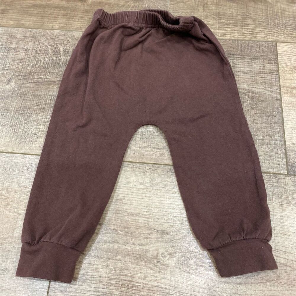 24m Toddler baby Turkey Feather Sweatpants Brown Unisex Kids Fall Casual
